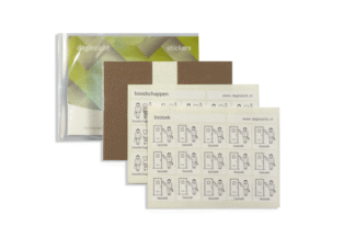 Stickerset met pictogrammen,<br>in handig insteekhoesje<br><br><br>