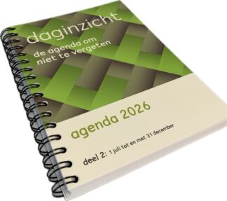 Daginzicht agenda 2026, <br>ALLEEN 2e HALFJAAR<br><br>